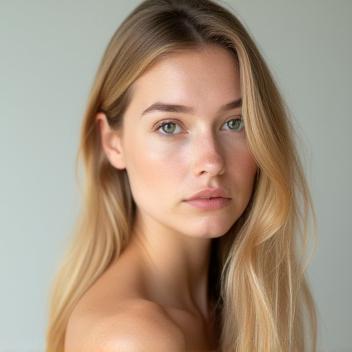 Modern hair colouring for young woman, natural light